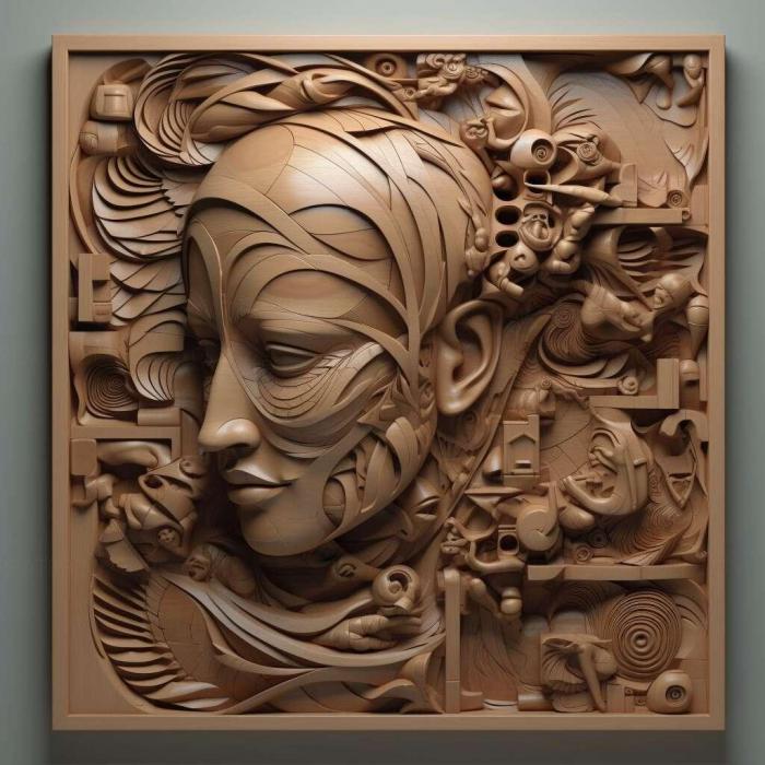 نموذج ثلاثي الأبعاد لآلة CNC 3D Art 